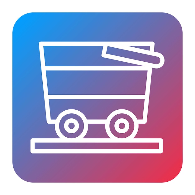 Ore Cart icon vector image Can be used for Mining And Crafting