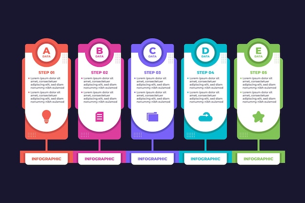 Organizational Chart Template Business Infographic