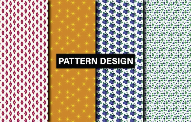 oriental seamless patterns set design