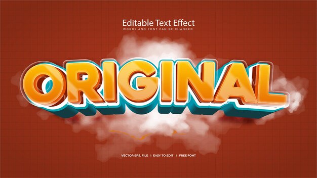 Original Editable Text Effect