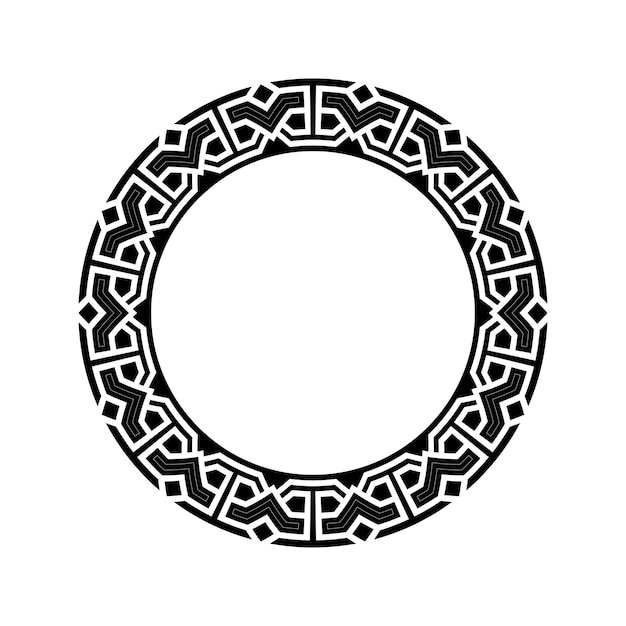 Ornamental pattern design circle frame Ornamental Circular Knot Pattern Border pattern design