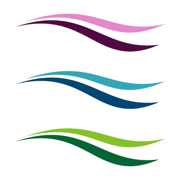 Ornamental Wave Line Logo Template Illustration Design Vector EPS 10