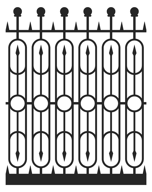 Ornate fence Vintage architectural lattice Garden gate