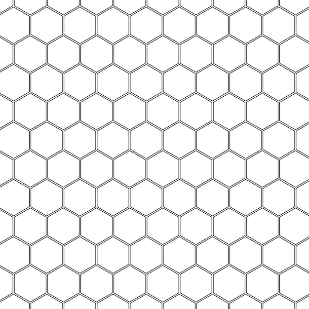 Outline Hexagonal Patterned Background