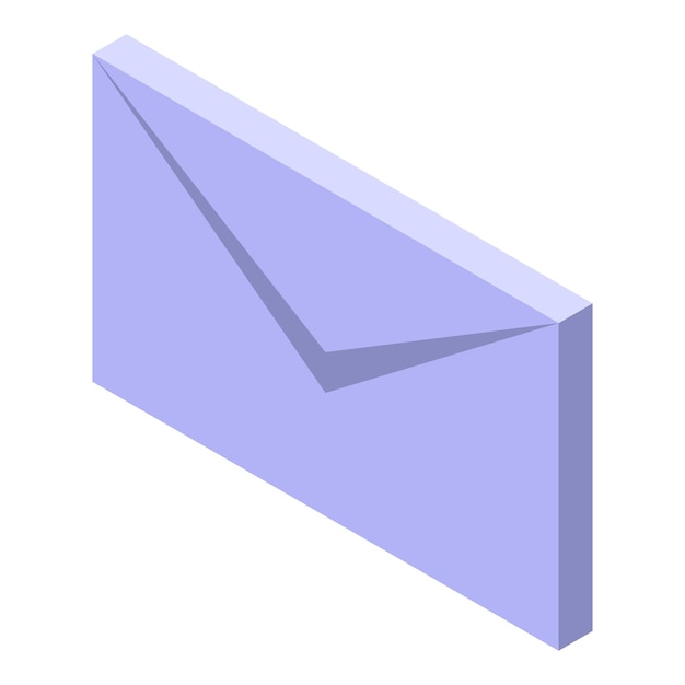 outsource mail icon isometric of outsource mail vector icon for web design isolated on white background