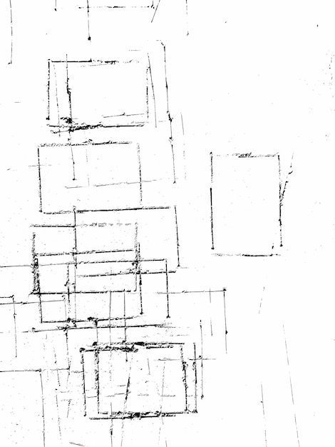 Overlapping Rectangles and Geometric Forms Sketch