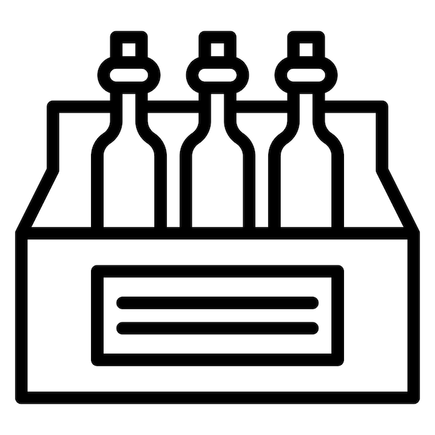 pack of beers icon vector image can be used for bar