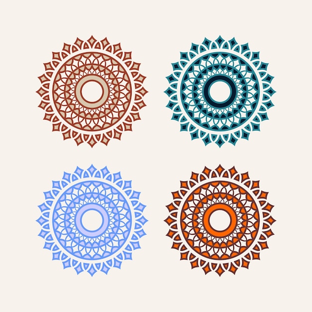 Pack of Mandala design vector png