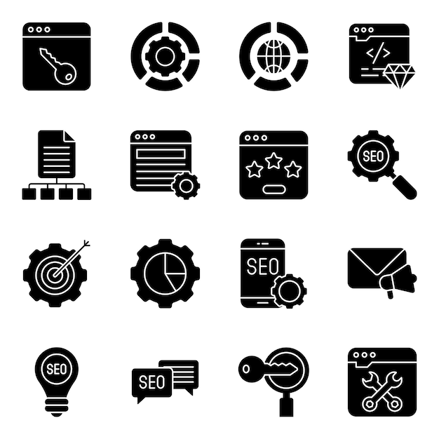 Pack of Web Solid Icons