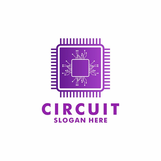 Padlock Circuit logo vector Cyber Protections logo design Digital circuit futuristic logo design vector template