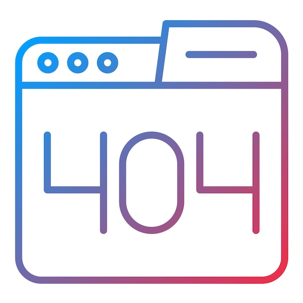 page 404 icon vector image can be used for design