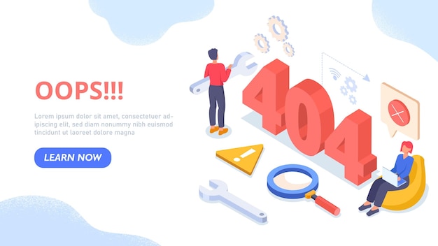 page isometric design