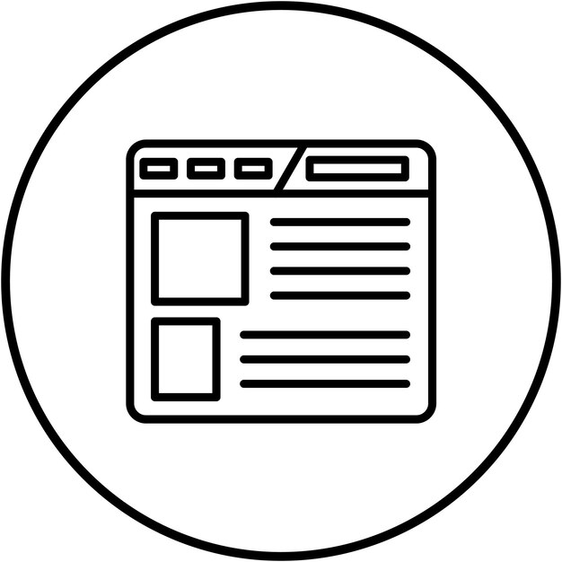 Page Layout vector icon Can be used for Online Marketing iconset