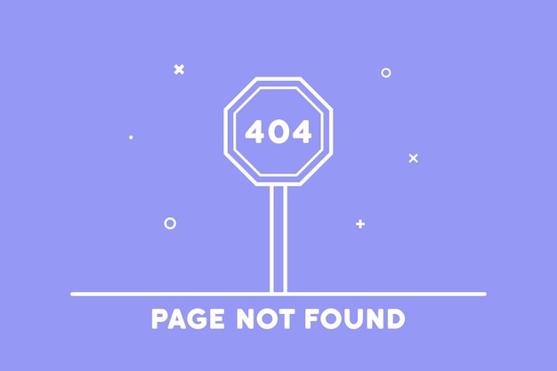 Page not found icon. Error 404. onnection problems. Vector on isolated background. EPS 10.
