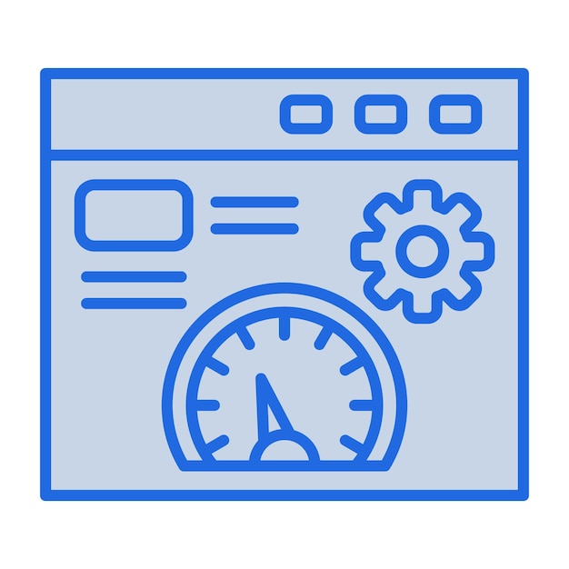 Page Optimization Blue Tone Illustration
