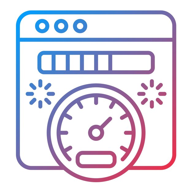 page speed icon vector image can be used for online marketing