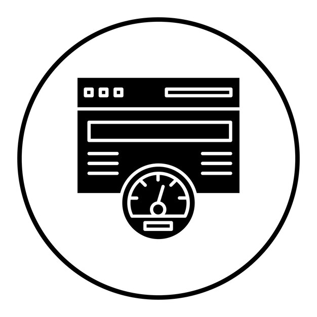 page speed vector icon can be used for seo and sem iconset