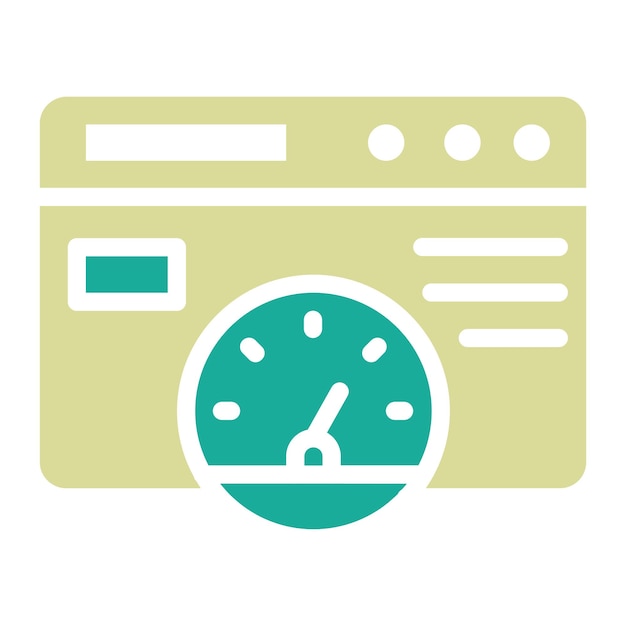 page speed vector icon illustration of seo and sem iconset
