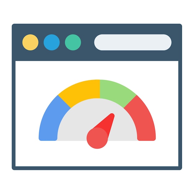 Page Speed Vector Illustration
