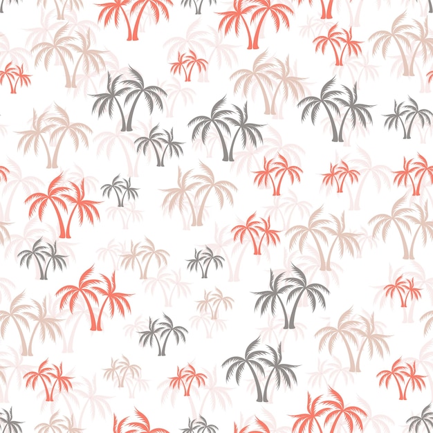 Palm jungle seamless pattern Textile print with trees