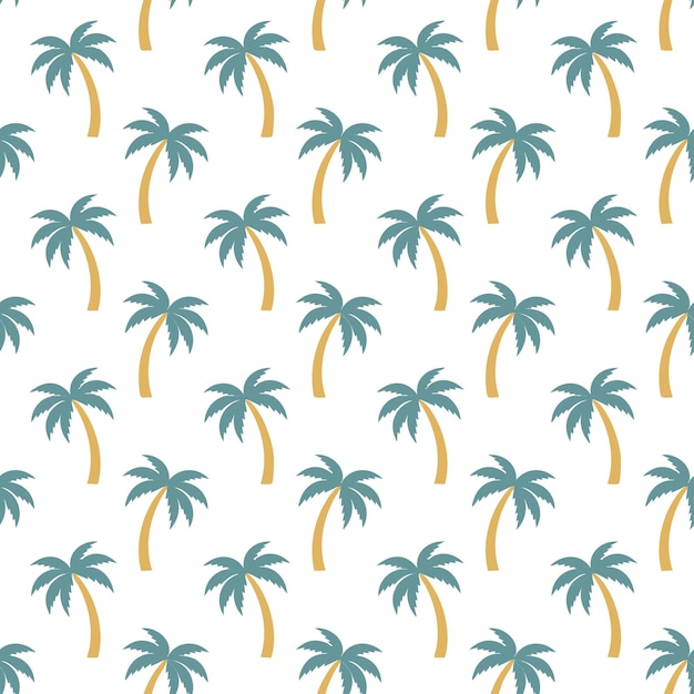 Palm tree pattern background vector