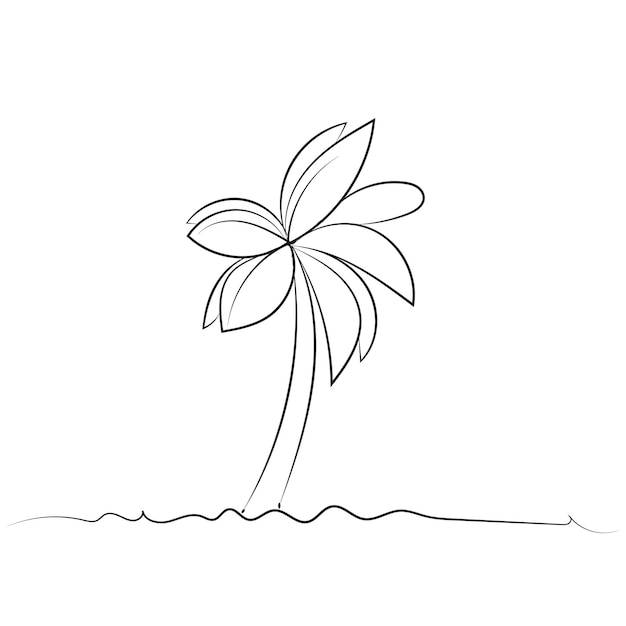 palm tree vector summer design