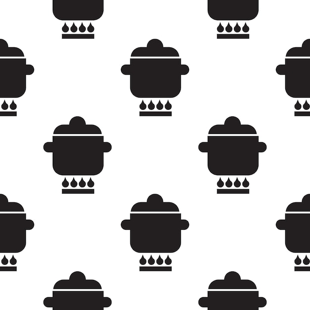 Pan on gas icon illustration