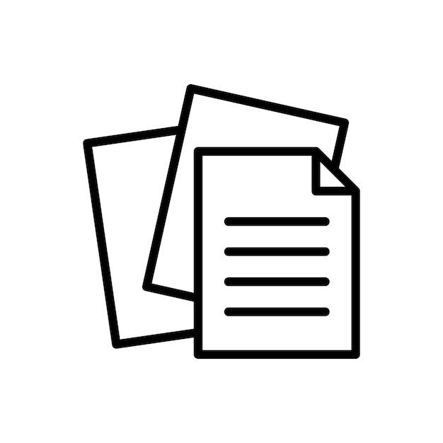 paper icon vector design template simple and clean