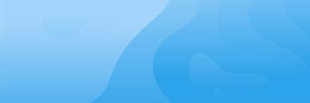 Paper layer Blue Abstract Geometric Wide Banner Design Background