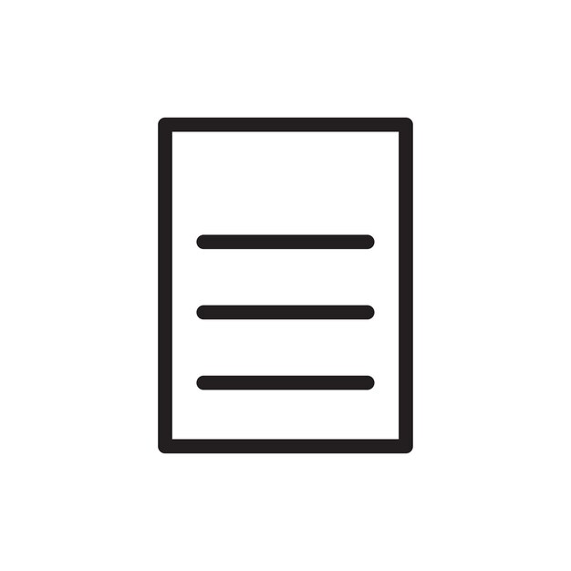 Paper sign symbol vector icon