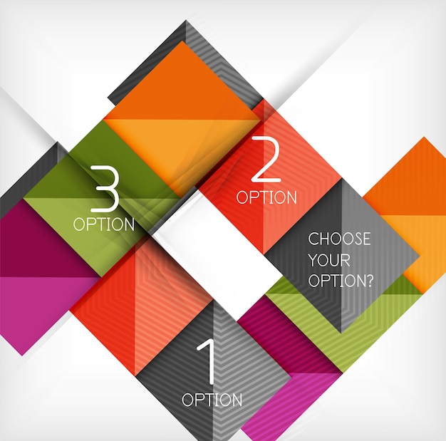 paper style design templates square abstract background geometric layout