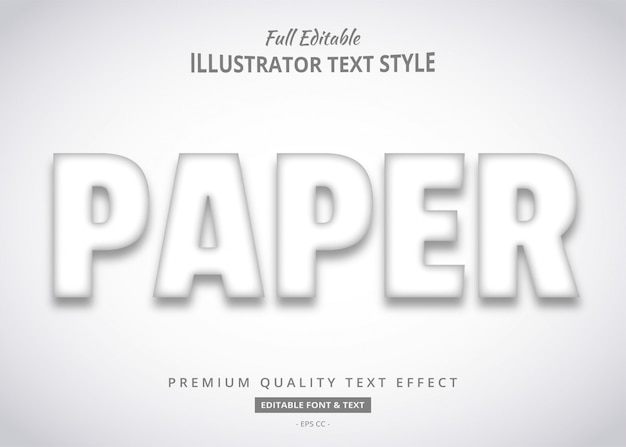 Paper Text Effect
