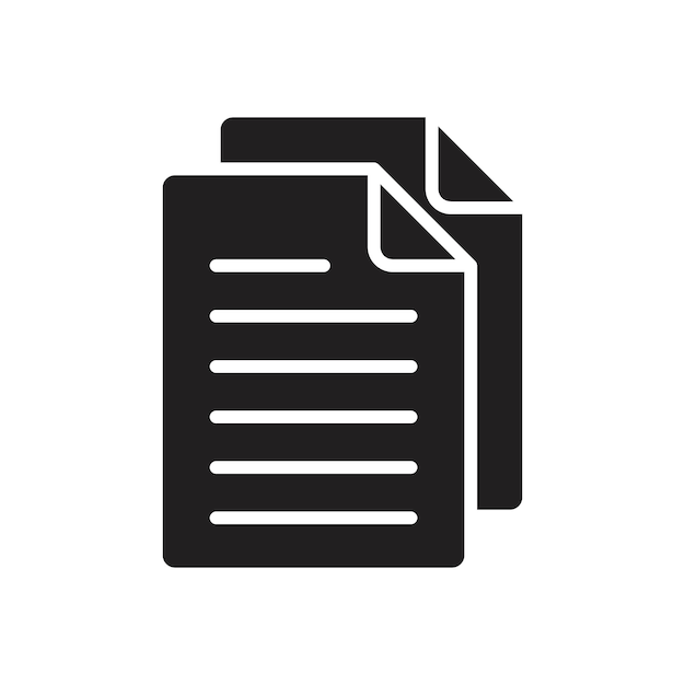papers icon Line Art Logo set