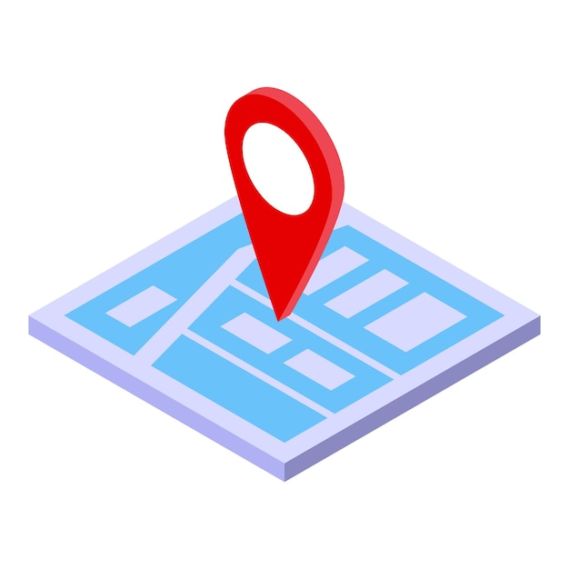 Parental control location icon isometric vector Internet child