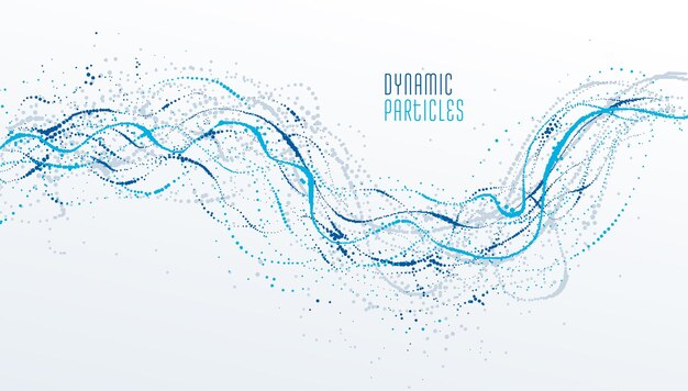 Particle flow array colorful vector abstract background, life forms bio theme microscopic design, dynamic dots elements in motion.