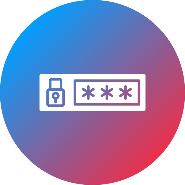 Password Field icon vector image Can be used for Networking and Data Sharing