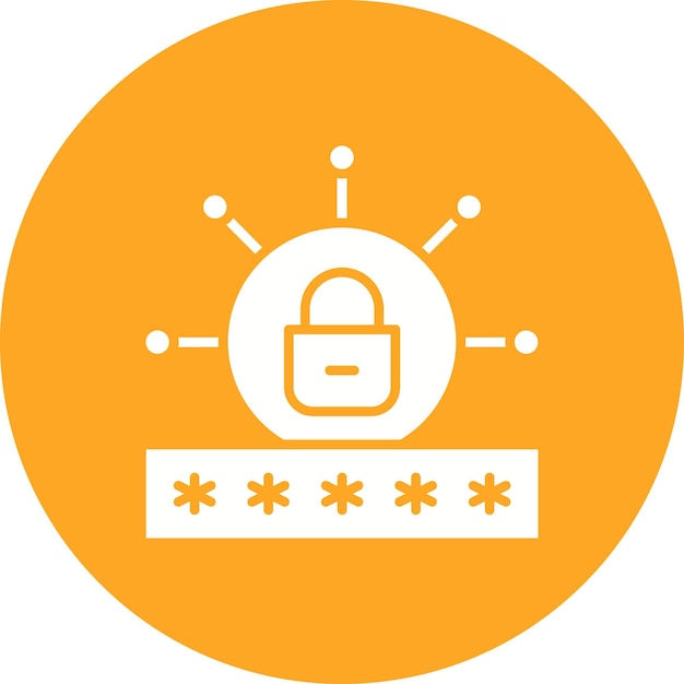 Password Vector Illustration Style