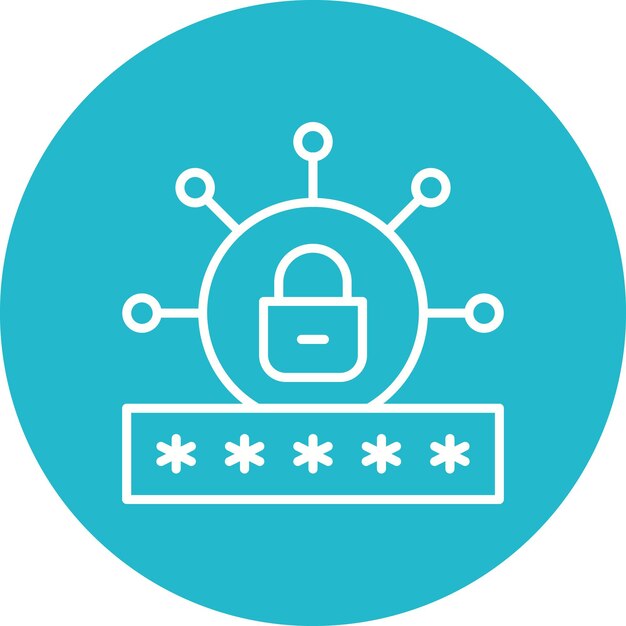 Password Vector Illustration Style