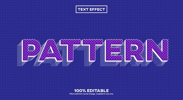 Pattern 3D Text Effect