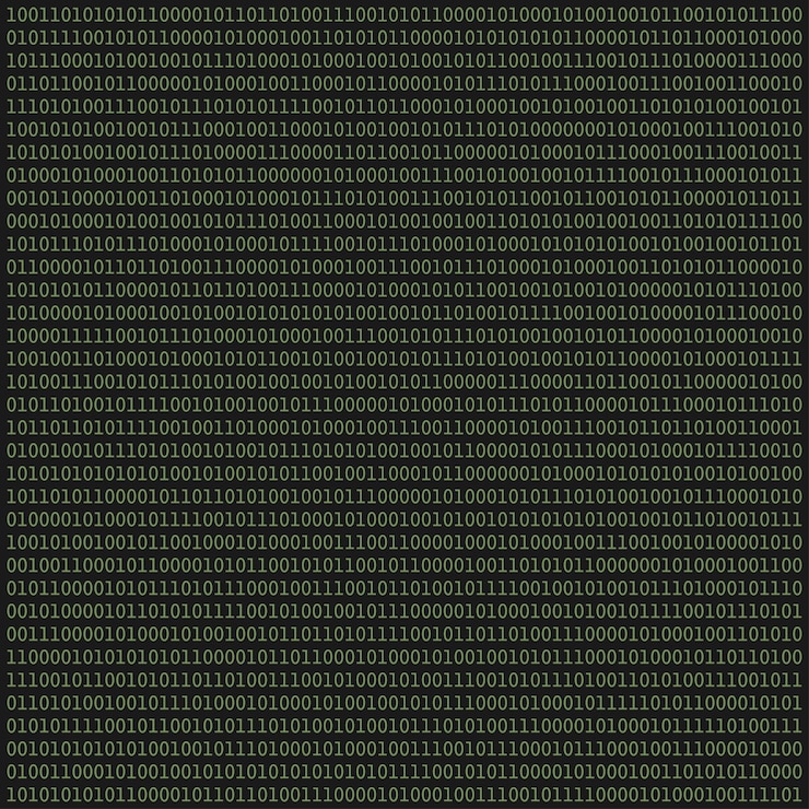 Vector pattern binary code background internet programming design vector illustration
