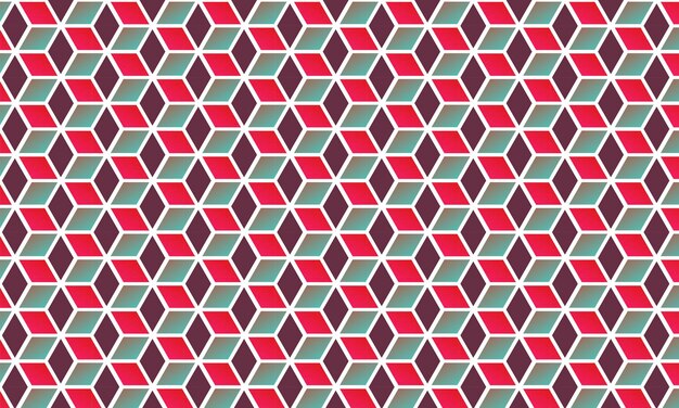 Pattern cube background Completely seamless abstract cube pattern Colorful design geometric 3d
