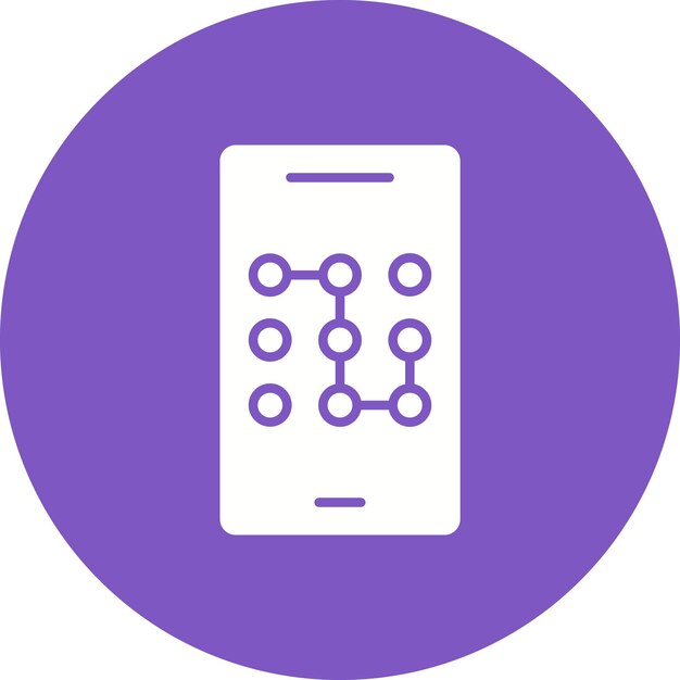 Pattern Lock icon vector image Can be used for Networking and Data Sharing