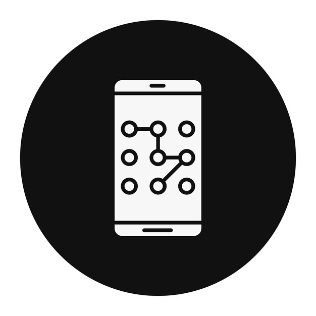 Pattern Lock Vector Illustration