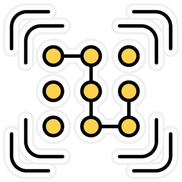 Pattern Recognition icon vector image Can be used for Artificial Intelligence