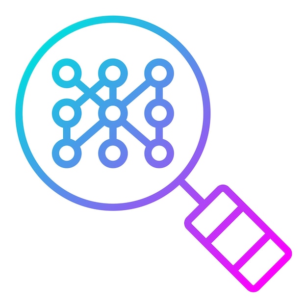 pattern recognition vector icon can be used for biometrics iconset