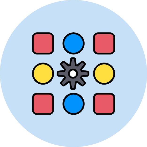 Pattern System Flat Illustration