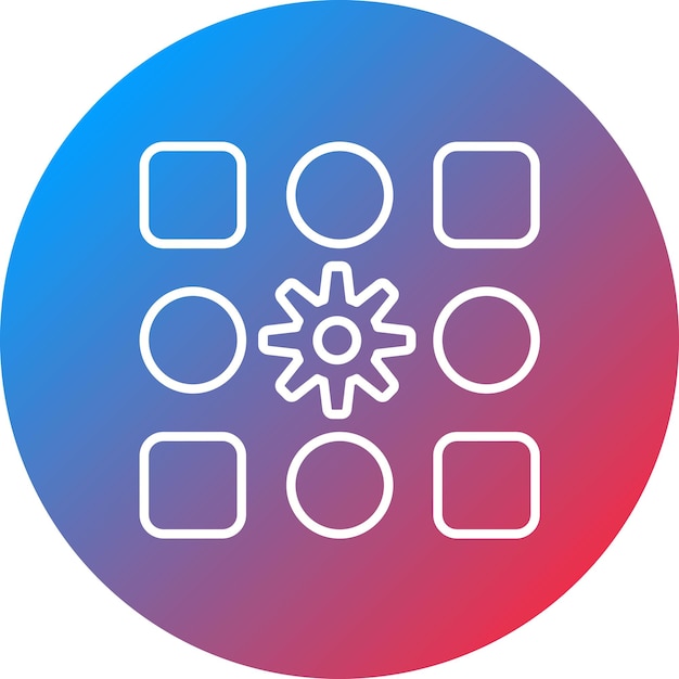 Pattern System icon vector image Can be used for Data Analytics