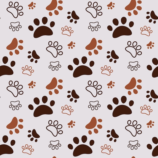 Paw print pattern