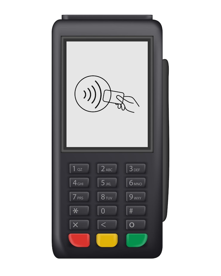 Vector payment terminal pos terminal vector