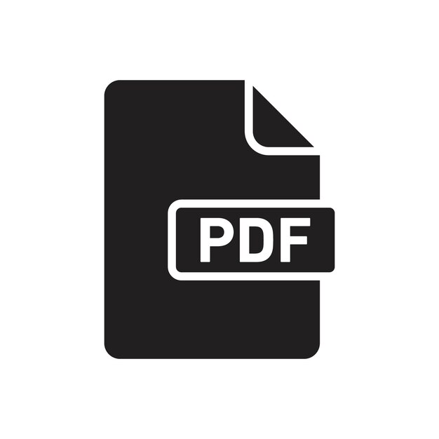 PDF file icon Line Art Logo set